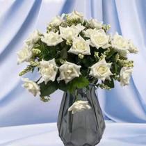 Flores para Buque FR-567 Com 10 - Flor P/ Decoração Casamento, Arranjos, Decorar Festas e casa