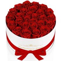 Flores preservadas Perfectione Roses 27 rosas em caixa vermelha