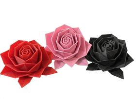 Flores Rosas Decorativas Low Poly Cor:Rosa
