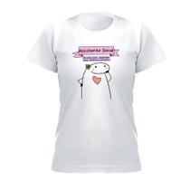 Flork Profissões Camisa Unissex Adulto Infantil Assistente Social - Caniks