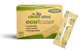 Floss Picks Clean Idea EcoFlossers 180 quilates embalados individualmente Floss Picks Clean Idea EcoFlossers 180 quilates embalados individualmente