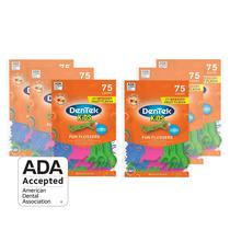 Floss Picks DeTek Kids Fun, 75 unidades, sabor de frutas silvestres, pacote com 6 Floss Picks DeTek Kids Fun, 75 unidades, sabor de frutas silvestres, pacote com 6
