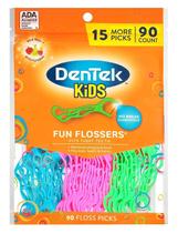 Floss Picks DeTek Kids Fun Flossers remove alimentos e placa bacteriana Floss Picks DeTek Kids Fun Flossers remove alimentos e placa bacteriana
