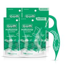 Floss Picks GUM Professional Clean Extra Strong 150 unidades Floss Picks GUM Professional Clean Extra Strong 150 unidades