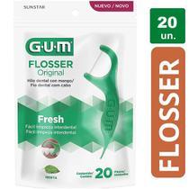 Flosser Fio Dental com Haste GUM 20 Unidades - Sunstar