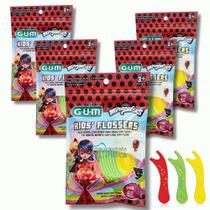 Flossers Miraculous GUMFio Dental Infantil com Cabo 100 unidades
