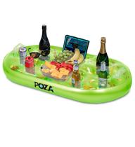 Flotador Inflable Enfriador POZA Lujo Verde Oro 39x23 cm
