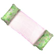 Flotador tipo Hamaca Lilly Pulitzer con Almohadas Estampado "Lime Feeling Good"