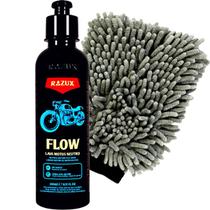 Flow Shampoo Para Lavar Motos Razux 240ml Luva Microfibra