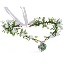 Flower Crown MOSTORY Woodland Elf para mulheres Renaissance