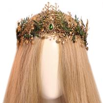 Flower Crown MOSTORY Woodland Fairy Leaf Elf para mulheres