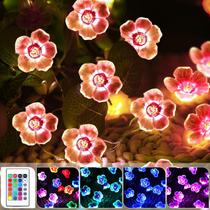 Flower String Lights Mudder Cherry Blossom 13 pés 40 LEDs Flower String Lights Mudder Cherry Blossom 13 pés 40 LEDs