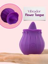 Flower Tongue Estimulador em Formato de Flor com Língua Flower Tongue Estimulador em Formato de Flor com Língua