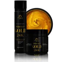 Flowers Kit Perfect Gold Cabelos Mais Fortes E Macios