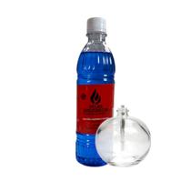 Fluído Citronela 500ml Espanta Mosquito + Vela Vidro Grosso