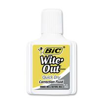 Fluido de correção BIC Wite-Out Quick Dry 20 mL branco x12 Fluido de correção BIC Wite-Out Quick Dry 20 mL branco x12