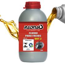 Fluído de freio dot3 radnaq 200ml kit 12 unidades