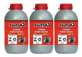 Fluido De Freio Radnaq Dot3 200ml - 03 Unidades