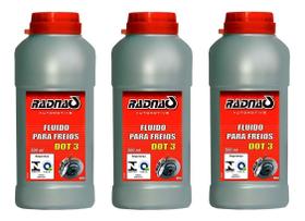 Fluido De Freio Radnaq Dot3 500ml - 03 Unidades