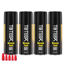 Fluido de isqueiro ultra-refinado TBTeek para recarga de butano para 4 latas