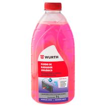 Fluido para Radiador Orgânico Rosa 1L Pronto para Uso Kit com 12 unidades Wurth 0893556010 Kit