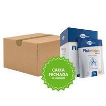 Fluimicina QualyNutri Atacado Caixa Master 30 Unidades Suplemento de Aminoácido NAC com Antioxidante em Sachês Sabor Laranja Lote B2B Fluimicina QualyNutri Atacado Caixa Master 30 Unidades Suplemento de Aminoácido NAC com Antioxidante em Sachês Sabor Laranja Lote B2B