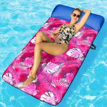 Flutuador de piscina inflável FinduWill 72 XL para adultos com apoio de cabeça