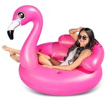 Flutuador de piscina inflável Flamingo Tube JOYIN 45 cm com porta-copos Flutuador de piscina inflável Flamingo Tube JOYIN 45 cm com porta-copos