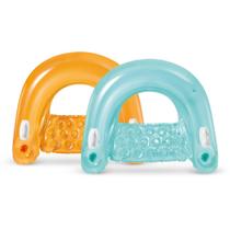 Flutuador de piscina inflável Intex 58859EP Sit 'N Float com porta-copos