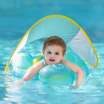 Flutuador inflável do bebê com canop removível de proteção solar UV