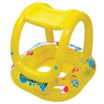 Flutuador para Bebê com Cobertura Amarelo 66x66 cm Jilong