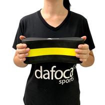 Flutuador Para Treino Natação Hidroterapia DF1090-P Preto/Amarelo Dafoca Sports
