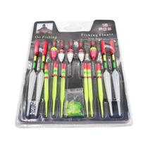 Flutuadores de Pesca - Kit com 15 Peças (Cores Variadas)