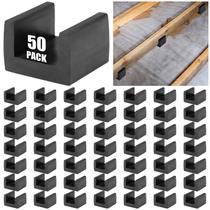 Flutuadores de piso BBTO U Boat Rubber Joist Isolators x50 Black