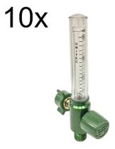 Fluxometro De Oxigênio Eco Anodizado 0-15L/MIN ANVISA 10 Und