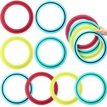 Flying Disc Rings Seenelling 29 cm, pacote com 12 unidades, jogo Soft Sport Toss