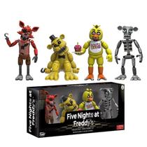 FNAF Conjunto De 4 Peças Freddy Bonnie Chica Foxy Nightmare Balloon Boy Figuras De Ação De Vinil