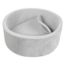 Foam Ball Pit TRENDBOX para crianças pequenas com capa lavável - cinza