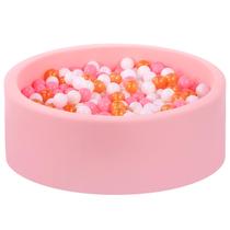 Foam Ball Pit Wilwolfer para crianças pequenas com esponja viscoelástica macia rosa
