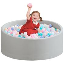 Foam Ball Pit Zedachica para crianças pequenas Soft Memory Foam Grey Foam Ball Pit Zedachica para crianças pequenas Soft Memory Foam Grey