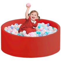 Foam Ball Pit Zedachica para crianças pequenas Soft Memory Foam Red