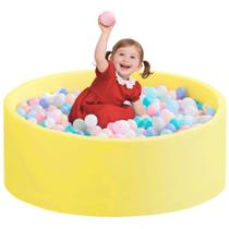 Foam Ball Pit Zedachica para crianças pequenas Soft Memory Foam Yellow