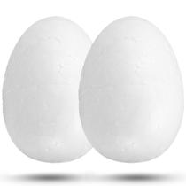 Foam Craft Eggs Murtenze, 2 peças, 20 cm, pintura DIY branca