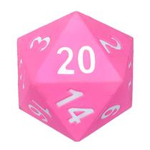 Foam Dice KESS Giant D20 Oversize de 20 lados para RPG rosa Foam Dice KESS Giant D20 Oversize de 20 lados para RPG rosa