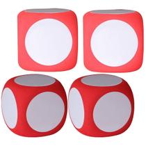 Foam Dice NUOBESTY Giant Dry Erase, esquerdo, direito, centro, 4 unidades