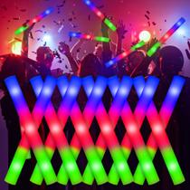 Foam Glow Sticks Lydazlab 110PCS Christmas LED Light Up Bulk