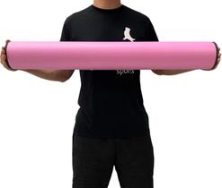Foam Roller Dafoca 90cm Liberação Miofascial EVA DF1067 Rosa Dafoca Sports