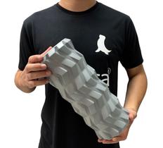 Foam Roller Rolo de Liberacao Miofascial Vollo VP1044 Cinza
