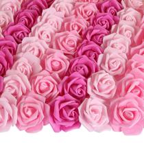 Foam Roses Heads INSUNSIX 100 unidades Blush Artificial Pink Foam Roses Heads INSUNSIX 100 unidades Blush Artificial Pink