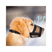 Focinheira Evollax para cães grandes, ajustável, respirável, em malha, tamanho L